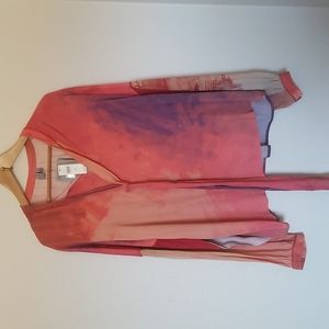 Anthropologie Bl-nk - Mina Tie-Dyed Peasant Blouse